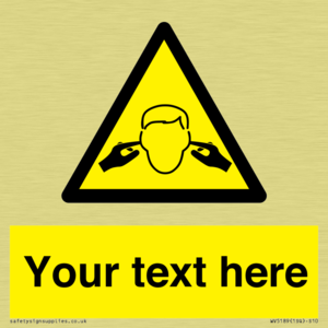 Custom Noise Hazard Sign